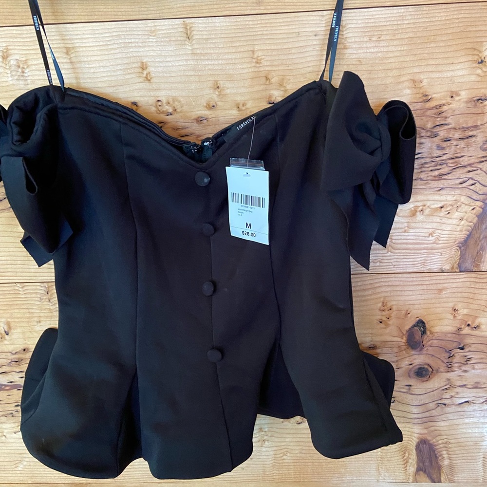 Adorable crop top black Forever 21